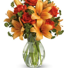 Fiery Lily and Rose