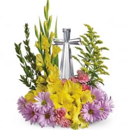 Teleflora's Crystal Cross Bouquet