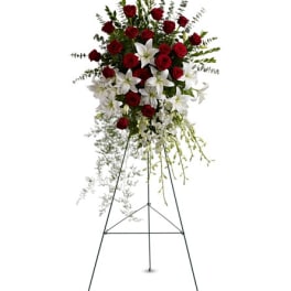 Lily and Rose Tribute Spray