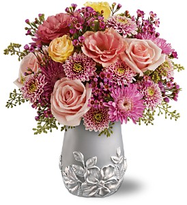 Teleflora's Silver Garden Bouquet in Cibolo TX, Jo's Flowers and Gifts