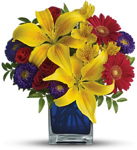 Teleflora's Blue Caribbean in Cibolo TX, Jo's Flowers and Gifts