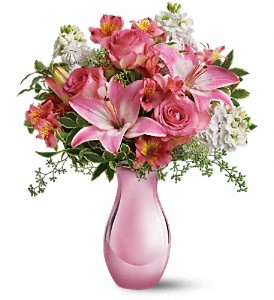 Teleflora's Pink Reflections Bouquet with Roses in Cibolo TX, Jo's Flowers and Gifts